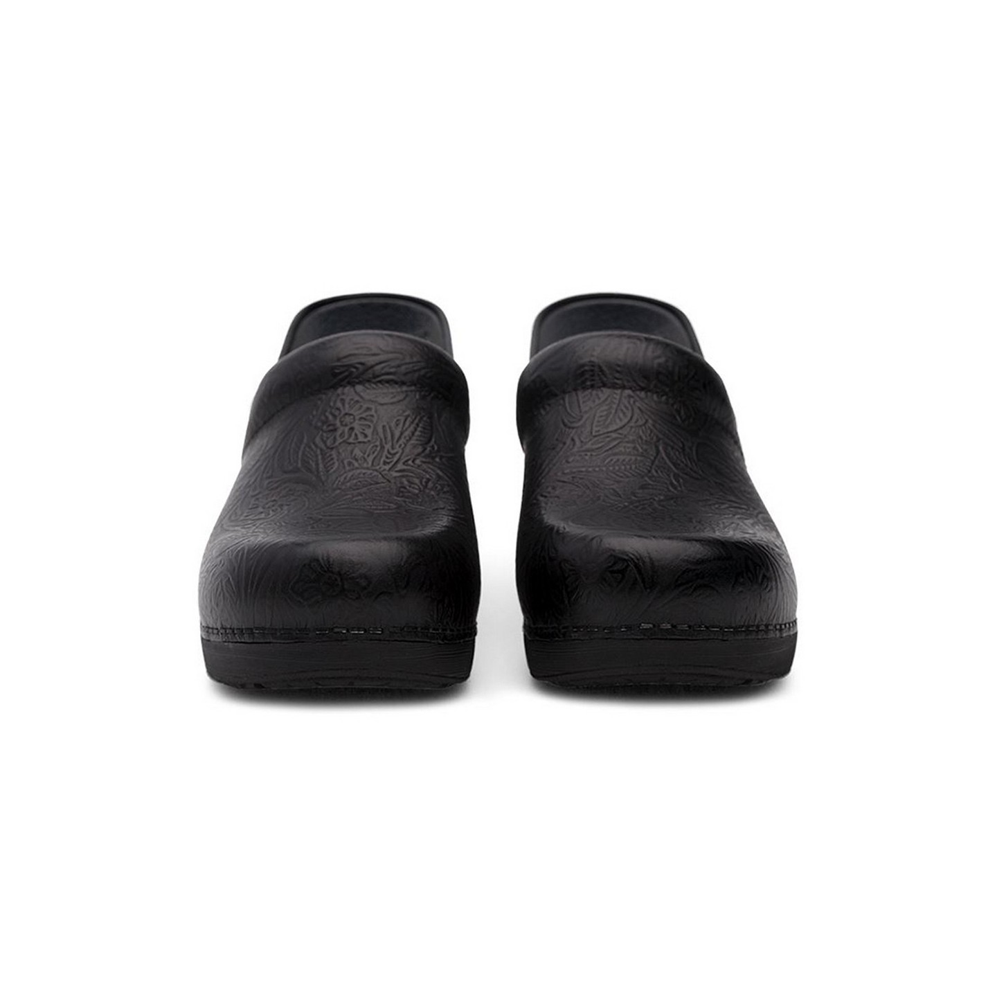 XP 2.0 Black Floral Tooled by Dansko - Slip-resistant Rubber Outsole