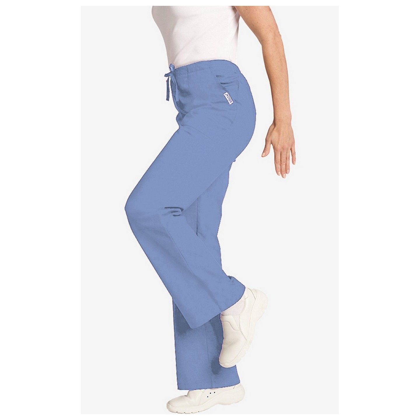 *FINAL SALE 302P Ceil Blue MOBB Bell Bottom Scrub Pant