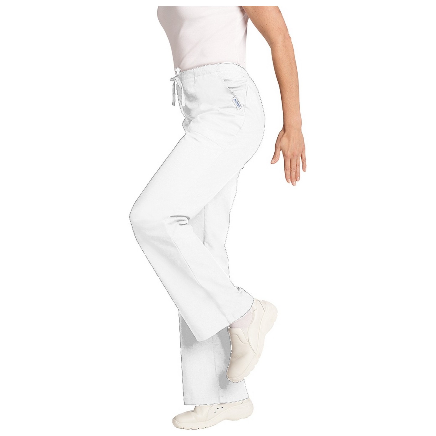 *FINAL SALE 302P WHITE MOBB Scrub Pant