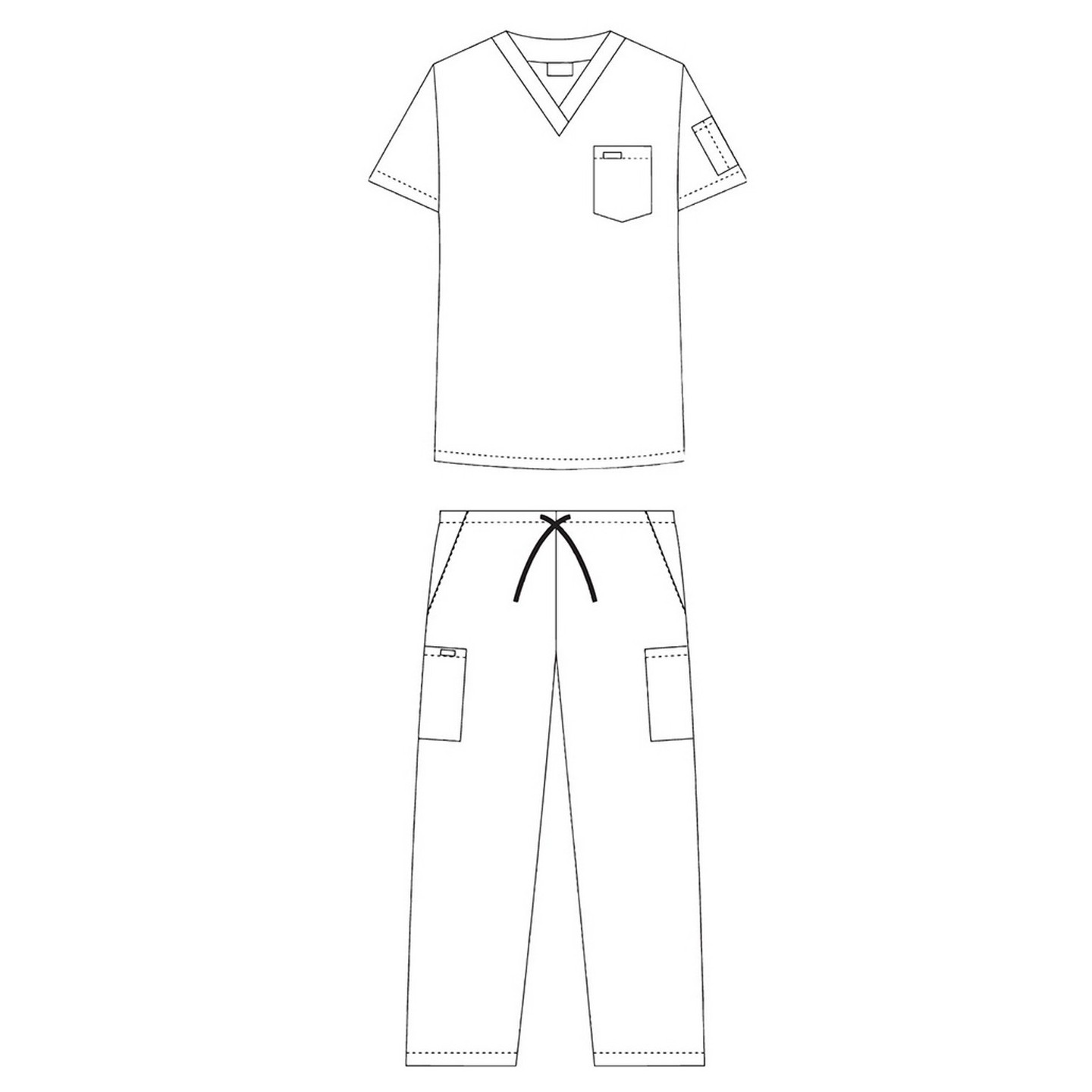 *FINAL SALE 306/306 AQUA MOBB Classic Scrub Set - Two Piece (Top & Pant)