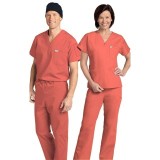 *FINAL SALE 306/306 CORAL MOBB Classic Scrub Set - Two Piece (Top & Pant)
