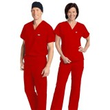 *FINAL SALE 306/306 RED MOBB Classic Scrub Set - Two Piece (Top & Pant)