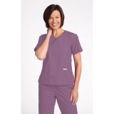 MOBB 323/312 Indigo/Charcoal Two Piece Criss Cross Flip Flap Scrub Set