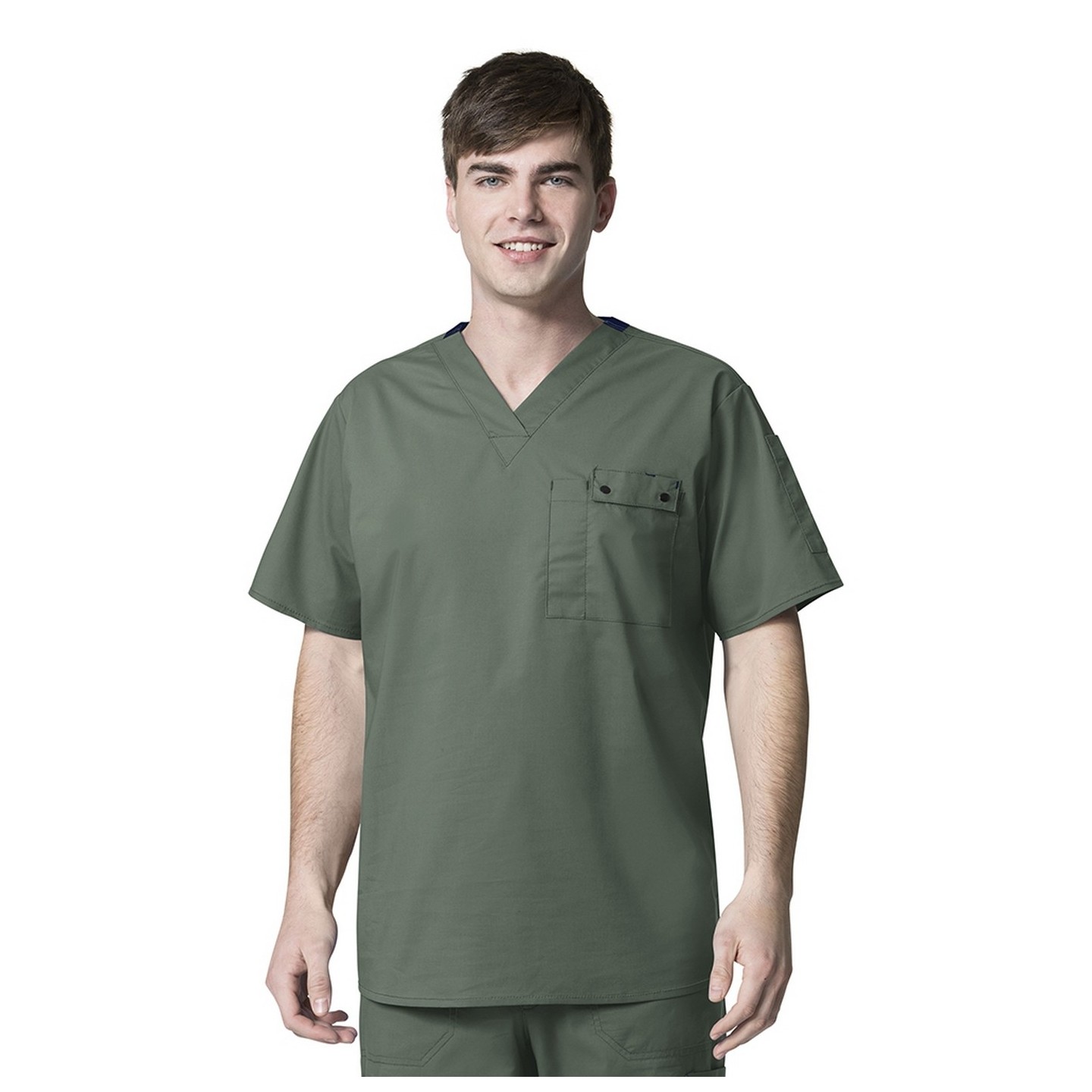 6618 WonderFlex Honor Men's Utility Media Tops - Sage