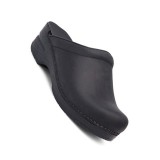 Sonja Black Oiled Open-back Clog by Dansko