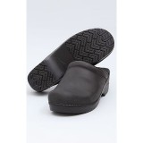 Sonja Black Oiled Open-back Clog by Dansko