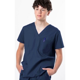 1000 Greentown Unisex Classix Three Pocket Scrub Top (Men's View)