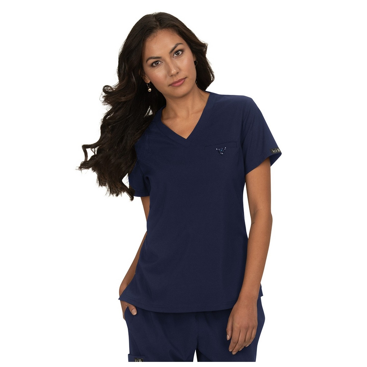 1011 koi Basics Classic V-neck Kade Top 