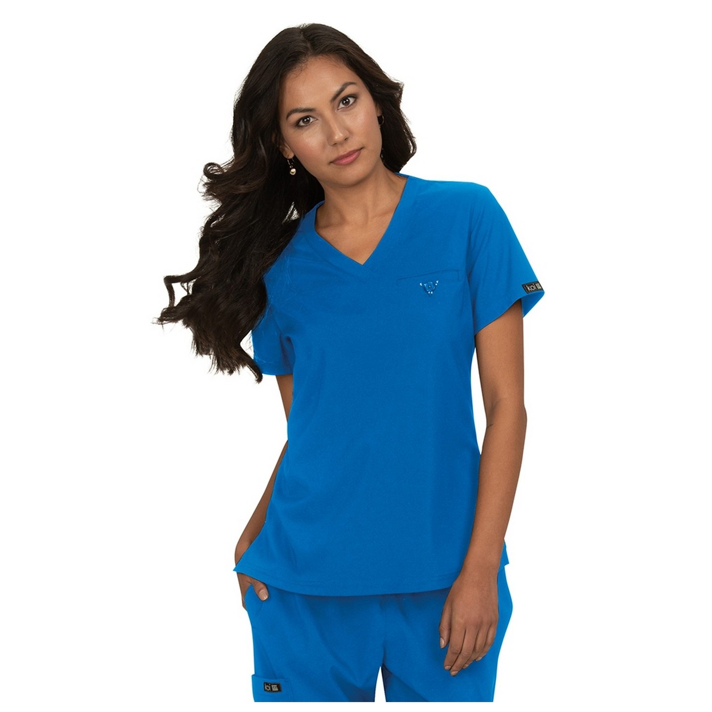 1011 koi Basics Classic V-neck Kade Top 