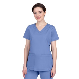 2320 Healing Hands Purple Label Jill Curved V-Neck Top