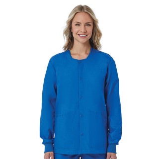 8716 Red Panda Veste Snap à Col Rond Unisex ( Vue de Femme)