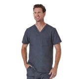 5901 Matrix Pro Men's Contrast Piping V-neck Top