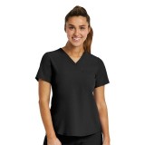 4530 [Matrix Impulse] Women's V-Neck Tuck In Top