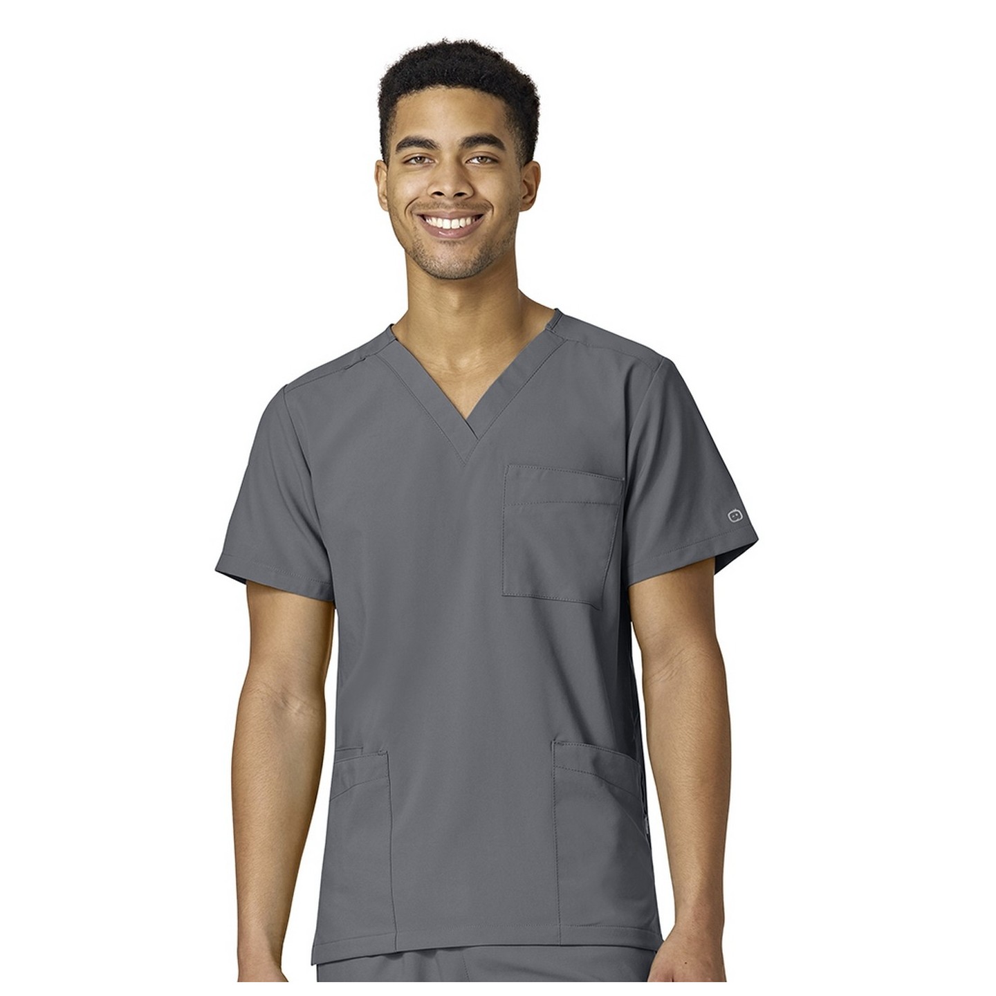 6855 W123 by WonderWink Unisex 4-Pocket Utility Top (Men's View)