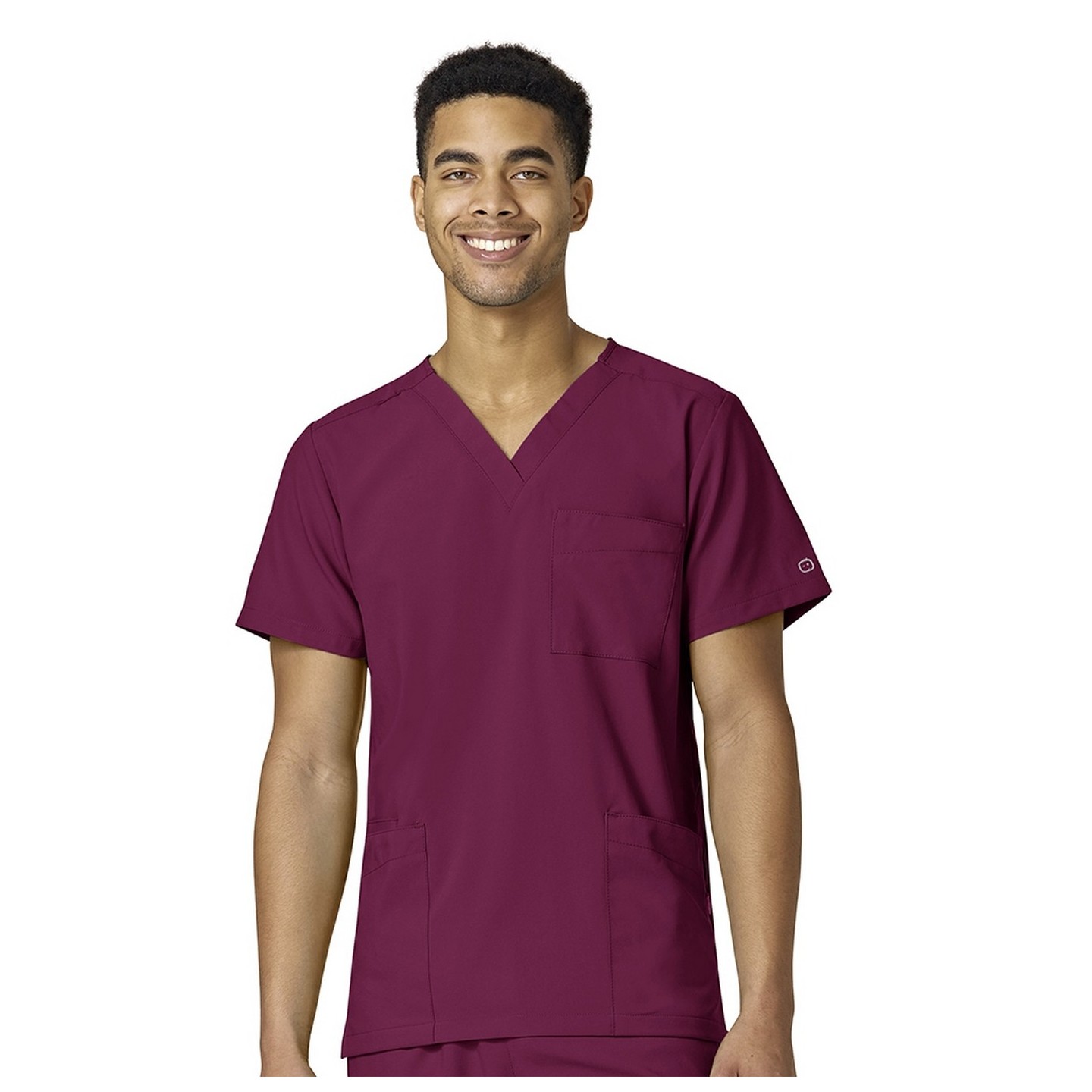 6855 W123 by WonderWink Unisex 4-Pocket Utility Top (Men's View)