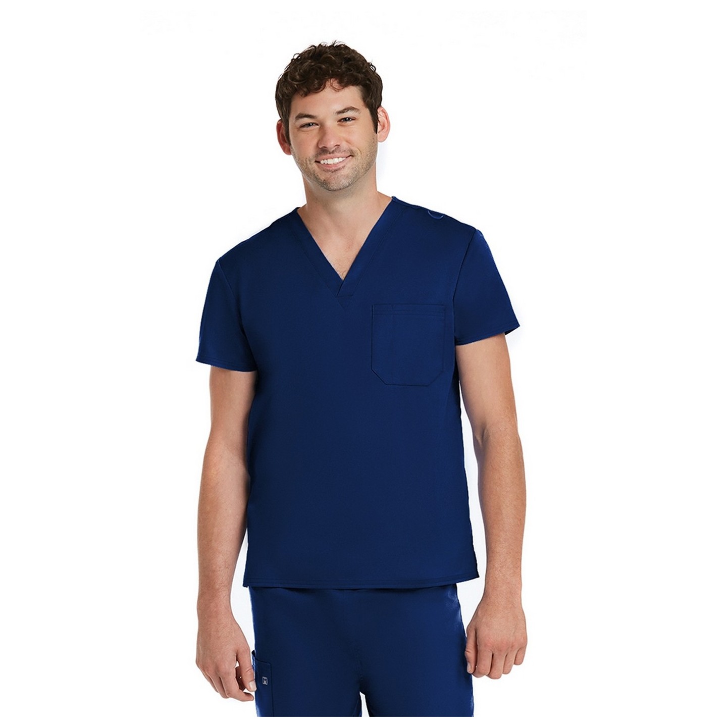 3500 [Matrix Basic] Unisex Basic V-Neck Scrub Top (Men's View)