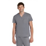 3500 [Matrix Basic] Unisex Basic V-Neck Scrub Top (Men's View)