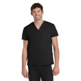 3500 [Matrix Basic] Unisex Basic V-Neck Scrub Top (Men's View)