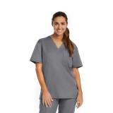 3500 [Matrix Basic] Unisex Basic V-Neck Scrub Top (Women's View)