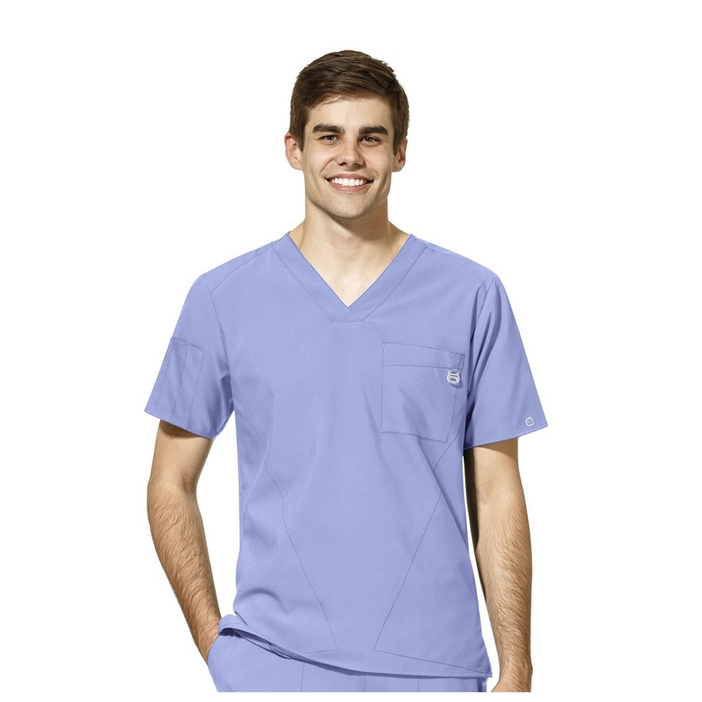 6055 W123 par WonderWink Haut à Col pour Homme