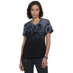 *FINAL SALE 1048PR koi Lite Reform Print Top - Eastern Dreams Platinum Ombré