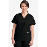 MOBB Classic 3 Pocket Scrub Top - Black (BL)