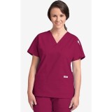 MOBB Classic 3 Pocket Scrub Top - Burgundy (BU)