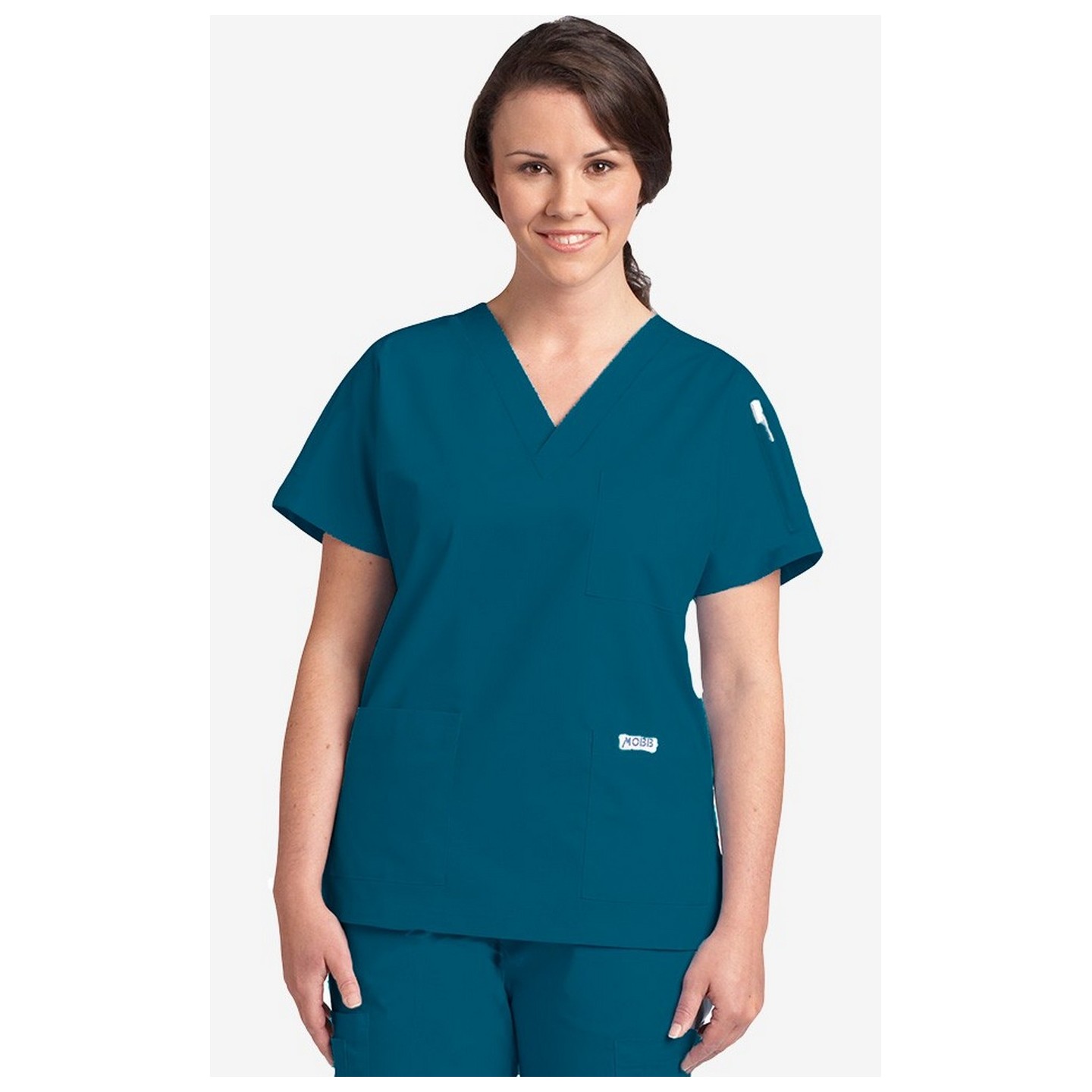 MOBB Classic 3 Pocket Scrub Top - Caribbean (CA)