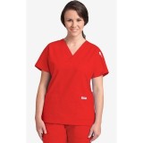 MOBB Classic 3 Pocket Scrub Top - Red (RE)