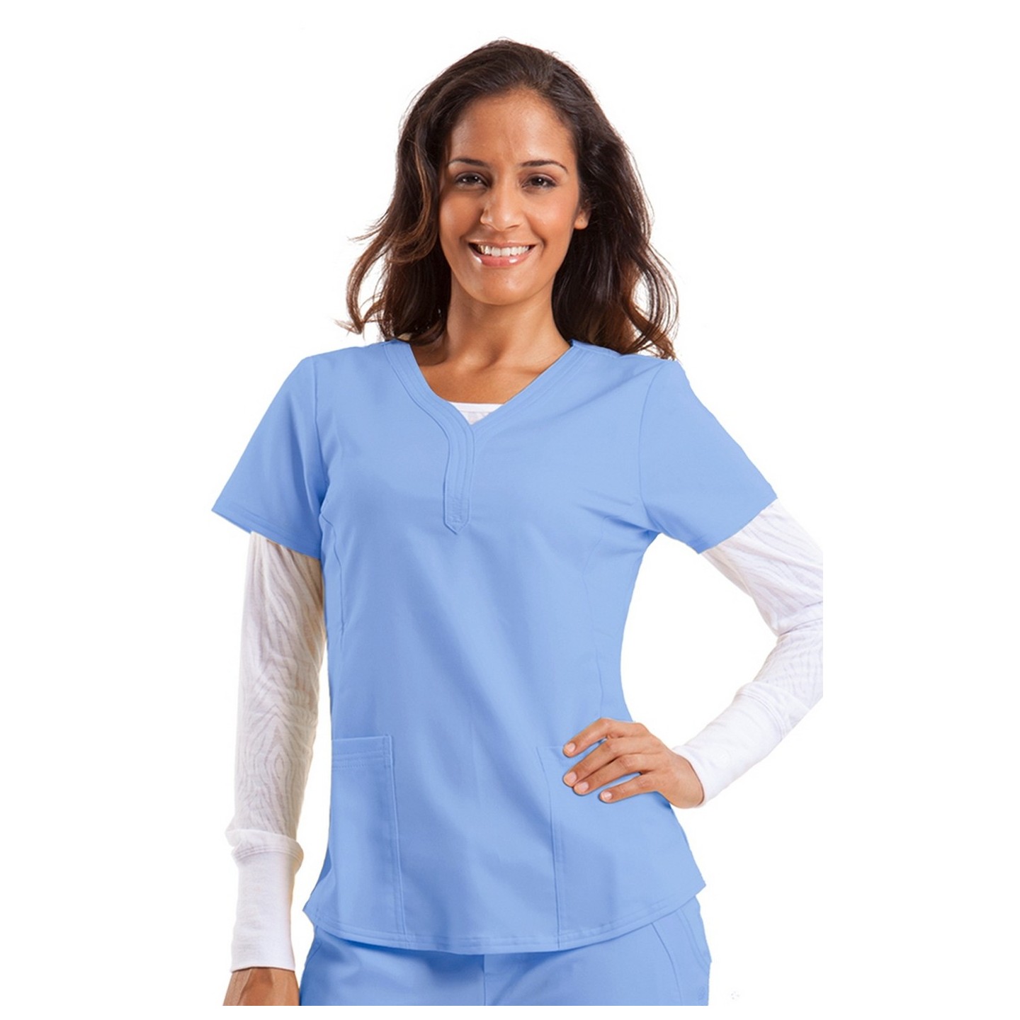 2167 Healing Hands Scrubs Purple Label STRETCH Jane Top