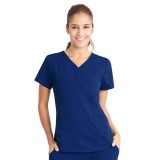 2167 Healing Hands Scrubs Purple Label STRETCH Jane Top