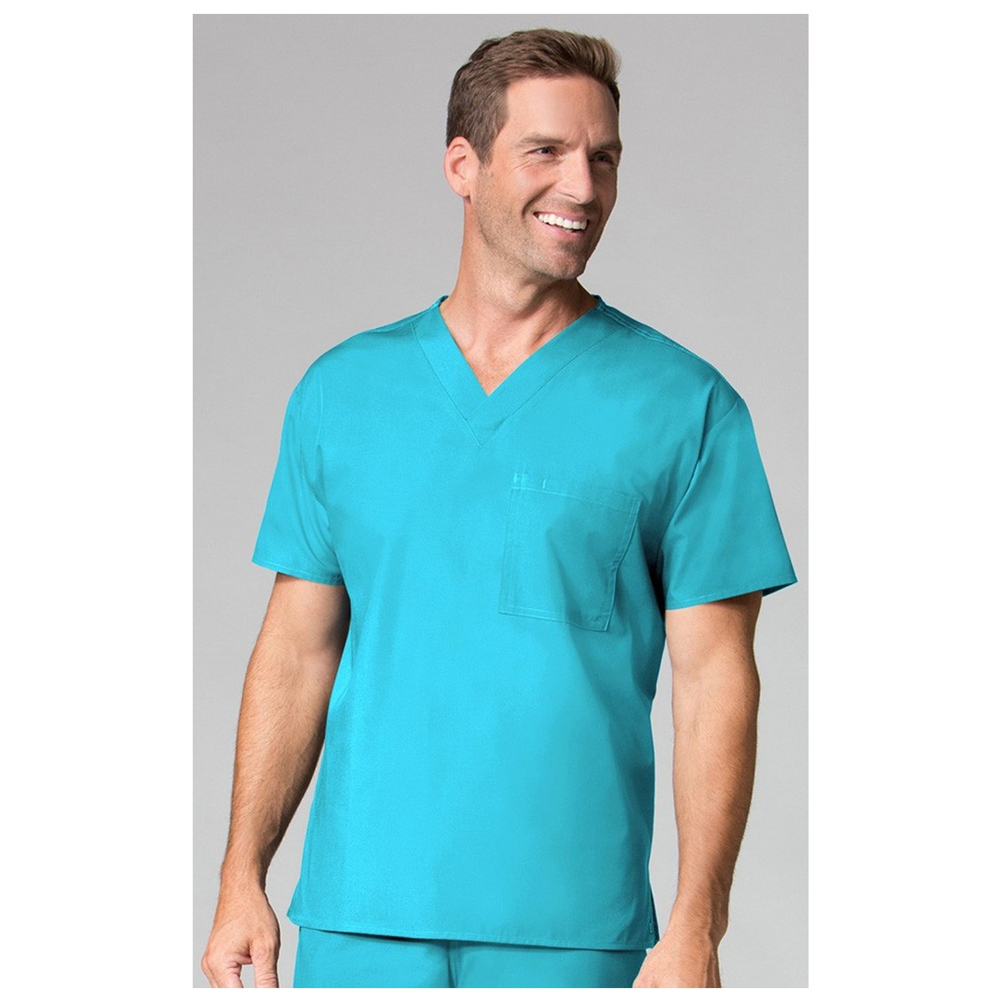 1006 Maevn CORE - Unisex V-Neck Top - Men's View - Lake Blue