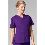1016 Maevn CORE - 2 Pocket V-Neck Top - Purple