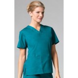 1016 Maevn CORE - 2 Pocket V-Neck Top - Teal