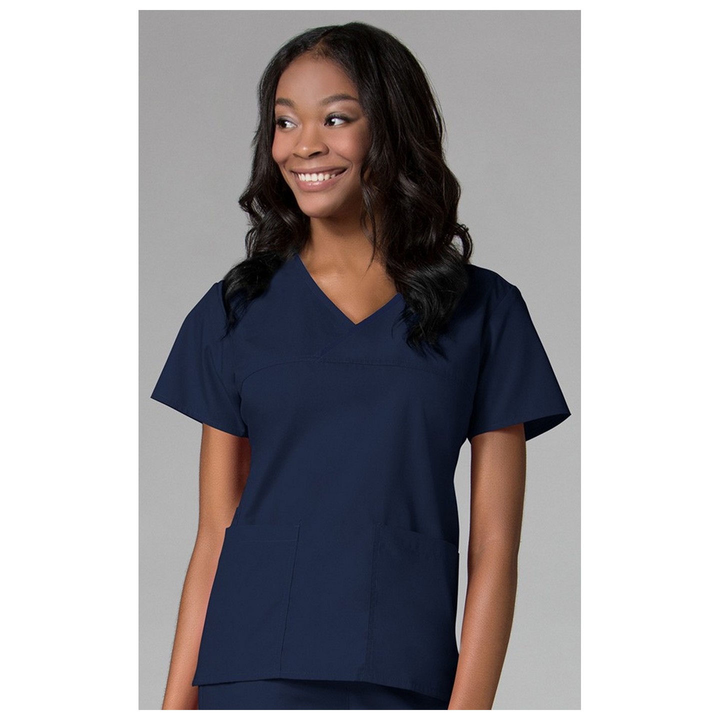 1026 Maevn CORE - Haut Y-cou Mock emballé - Navy/Navy