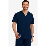 MOBB Classic Unisex 3 Pocket Scrub Top (Men's View) - Navy (NN)