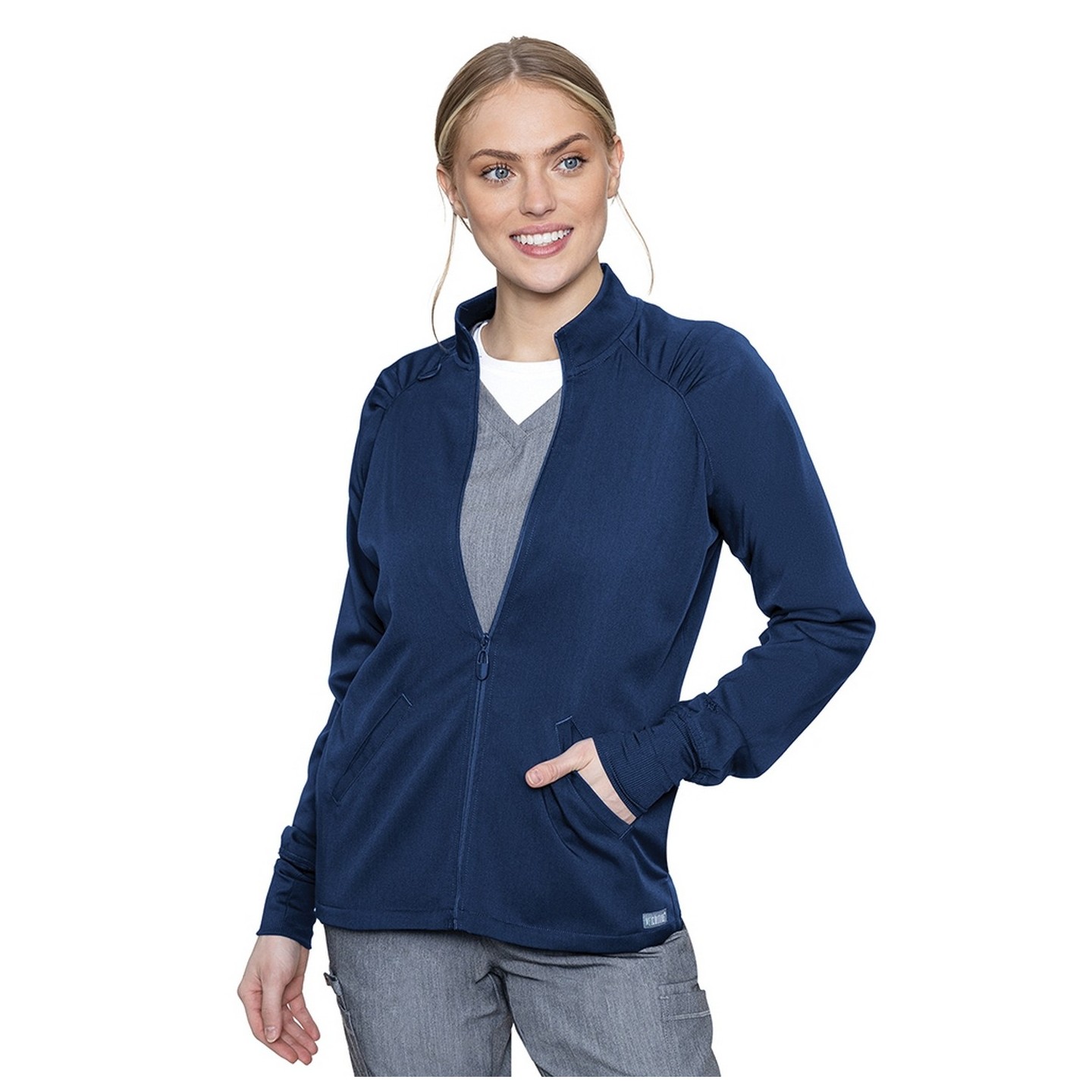 7663 Med Couture Performance Touch ZIP FRONT WARM UP