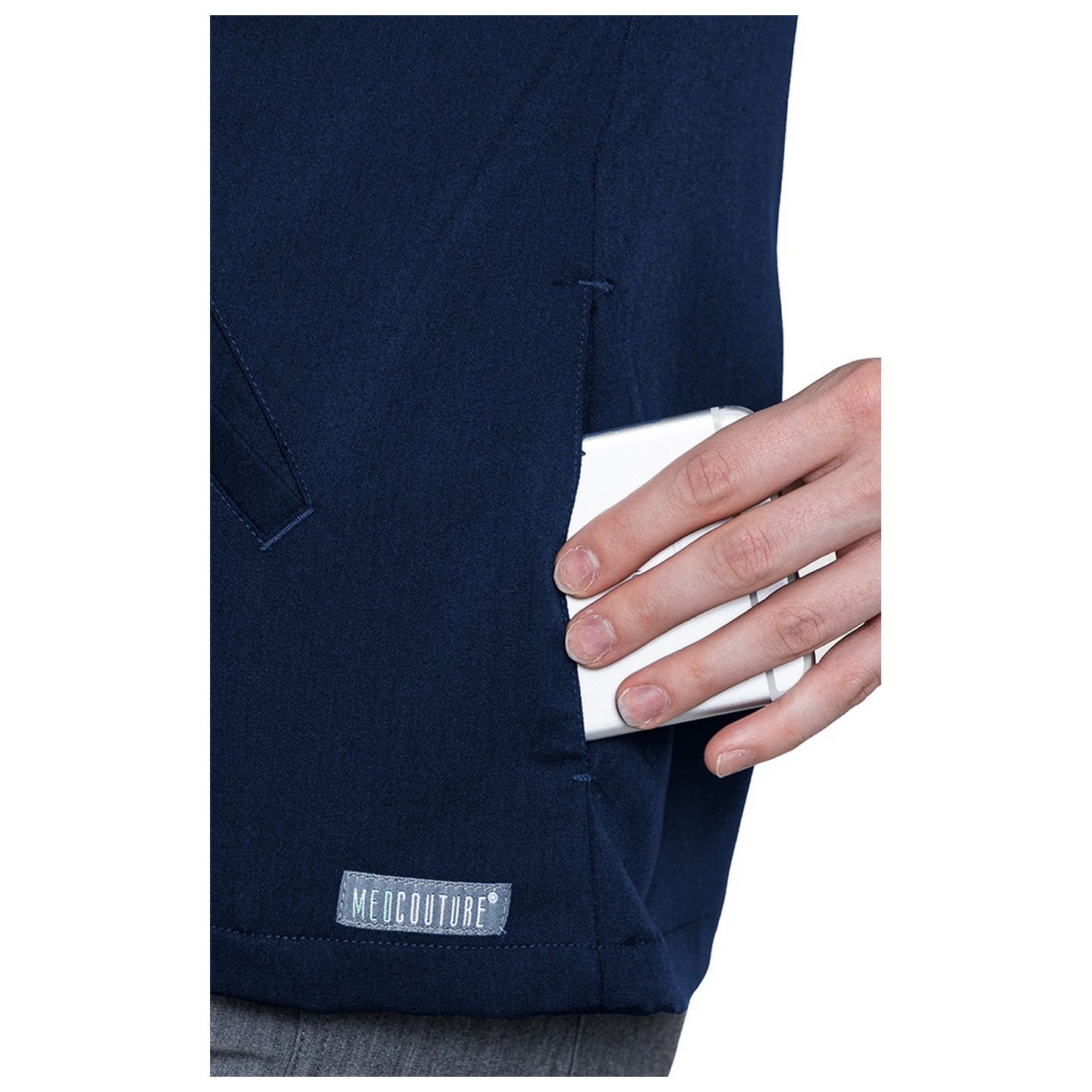 7663 Med Couture Performance Touch ZIP FRONT WARM UP