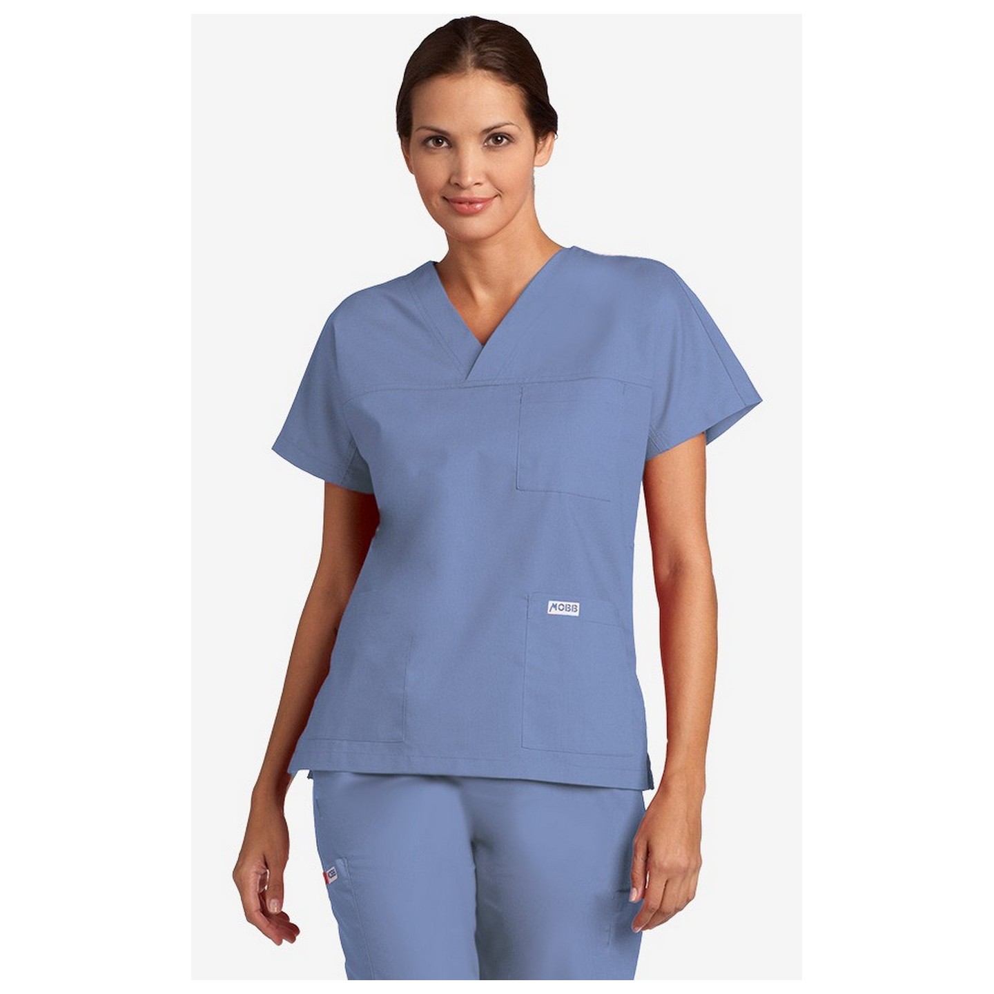 V-Neck Trois Pocket Dolman Sleeve MOBB Scrub Top - Ceil (CE)