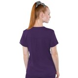 7459 Med Couture Performance Touch V-NECK SHIRTTAIL TOP