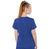 7459 Med Couture Performance Touch V-NECK SHIRTTAIL TOP