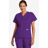 V-Neck Trois Pocket Dolman Sleeve MOBB Scrub Top - Eggplant (EG)