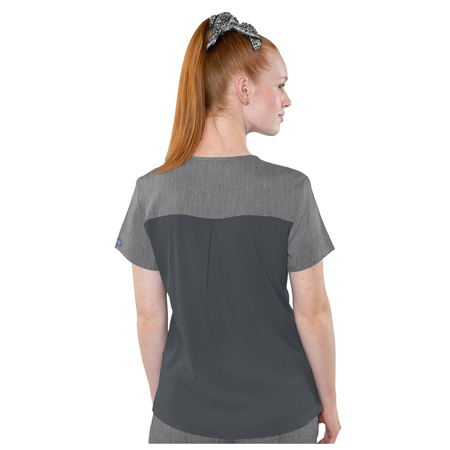 7459 Med Couture Performance Touch V-NECK SHIRTTAIL TOP