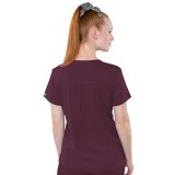 7459 Med Couture Performance Touch V-NECK SHIRTTAIL TOP