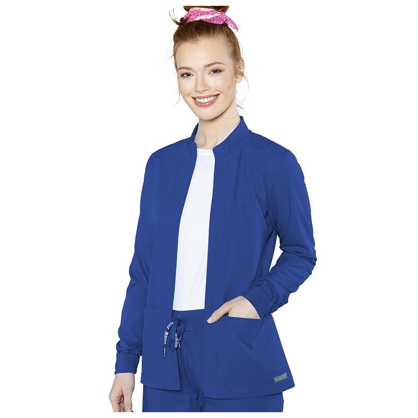 2660 Med Couture Insight Front Pocket Warm Up Jacket