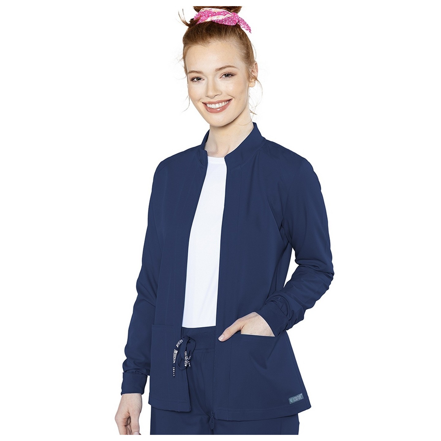 2660 Med Couture Insight Front Pocket Warm Up Jacket