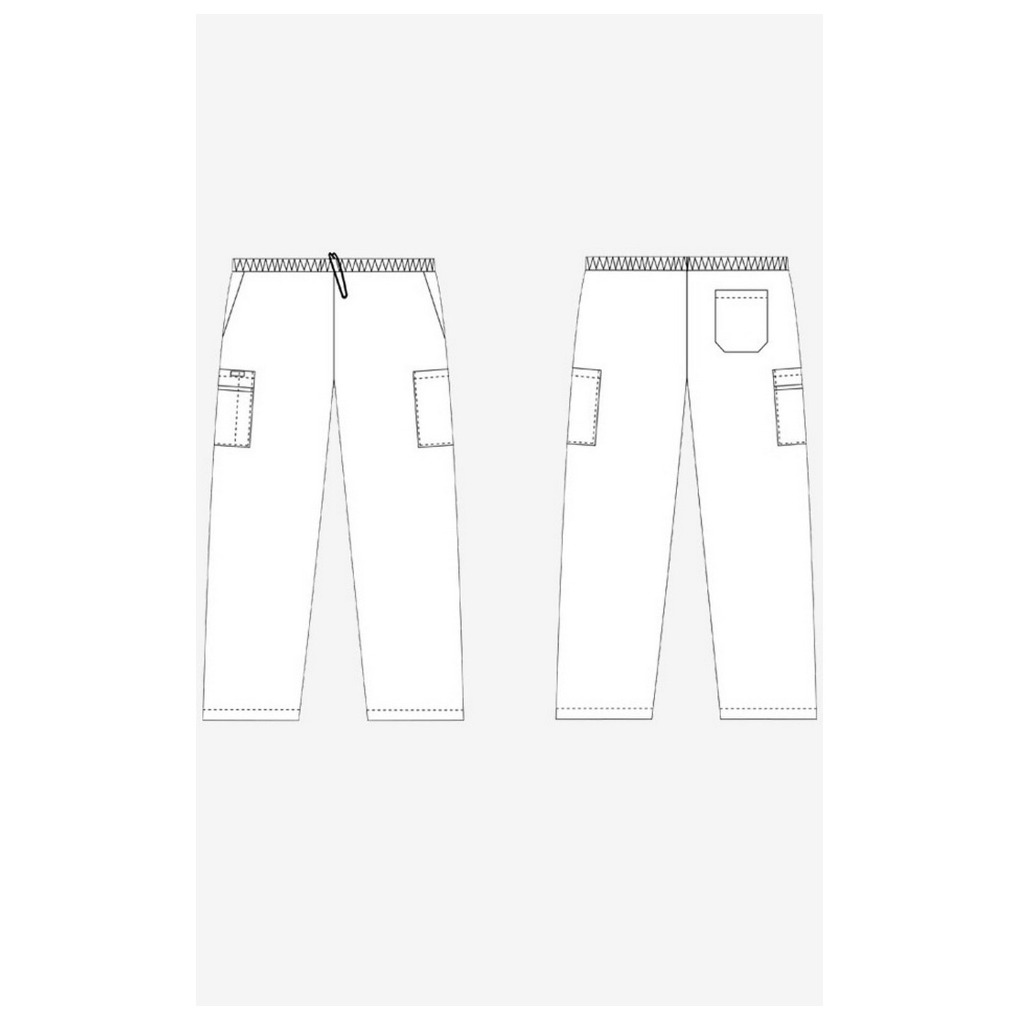 P4011 - MOBB Unisex Straight Leg Multi Pocket Scrub Pant