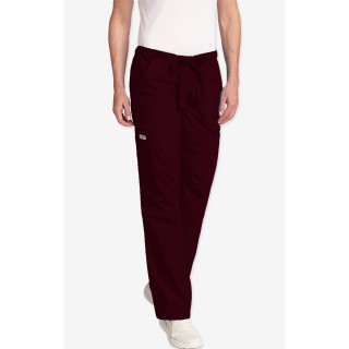 MOBB Drawstring Scrub Pant with 5 Pockets - Burgundy (BU)