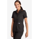 Haut avec boutons  à l’avant et collet par MOBB - Black (BL)