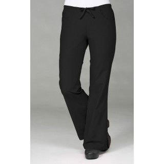 9026 Maevn CORE - Pantalon évasé avec cordon et demi élastique au dos - Black